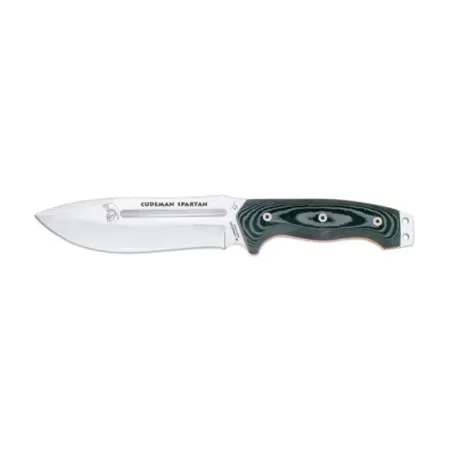 Cudeman Spartan jakt- och storviltskniv 16 cm – svart micarta, full tang
