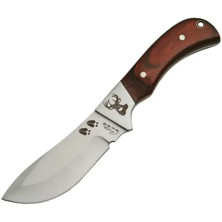 Rite Edge jaktkniv 9 cm med gravyr – djurmotiv på bladet och trähandtag