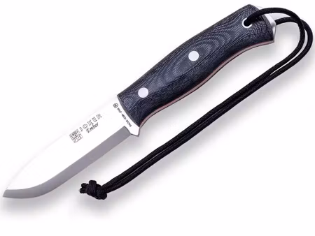 Joker Ember bushcraftkniv 10,5 cm – scandislipning och svart micarta