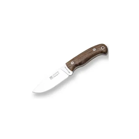 Joker Montes II jaktkniv 11 cm i valnöt – MOVA-stål, drop point och läderslida