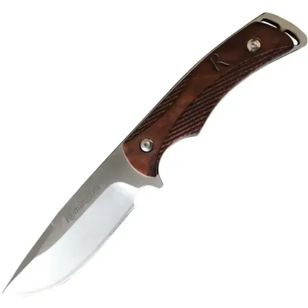 Remington jaktkniv 9 cm – full tang & trähandtag, 19,5 cm