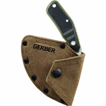 Gerber Downwind Ulu grön – ulu-kniv för flåning av vilt, G10