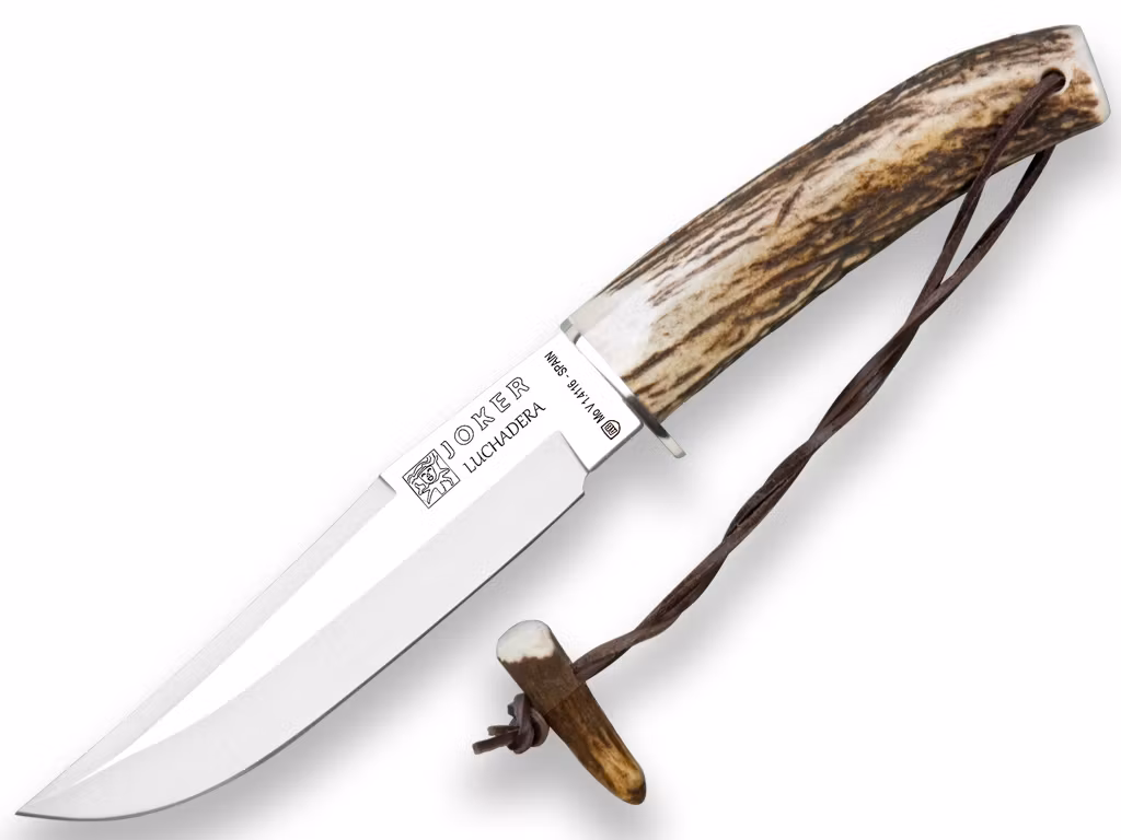 Den ultimata jaktkniven optimerad för jakt och jägare. Handtillverkad i Spanien av Joker Knives