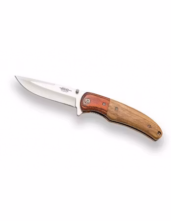 Fällkniv med Zebrawood och pakkawood