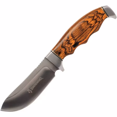 Jaktkniv med rött handtag av ädelträ från Browning