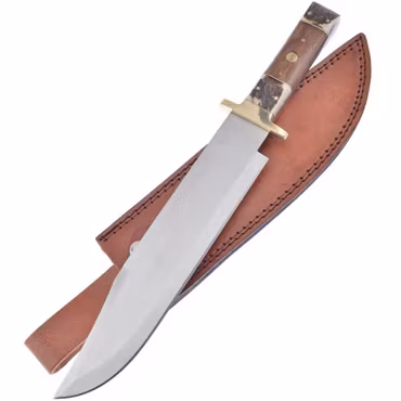 Frost Cutlery stor bowie kniv 39 cm med stag & valnöt