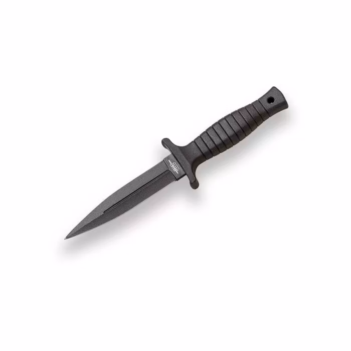 Svart taktisk Dolk stickkniv med Kydexslida för militära uppdrag