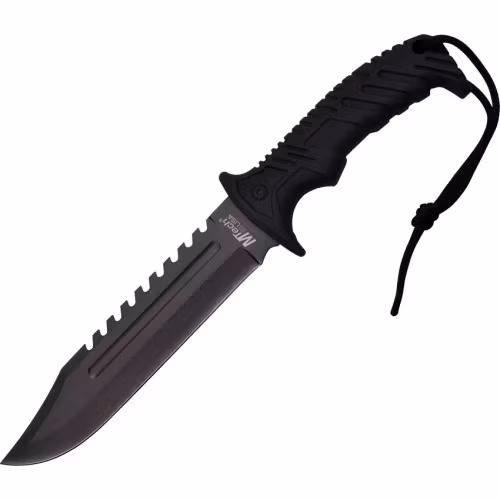 Taktiskt kniv för armen i svart färg.