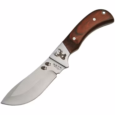 Jaktkniv 20 cm med Gravyr Djurmotiv & Trähandtag