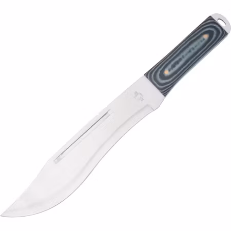 Kastkniv i Bowie modell med Micarta handtag.