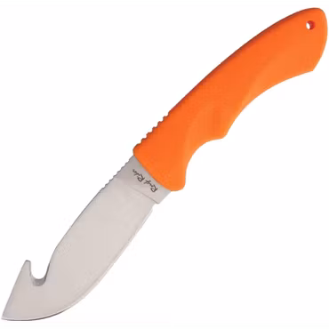Rough Ryder jaktkniv med buköppnare 11 cm – orange gummigrepp