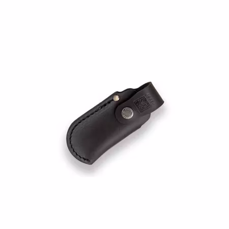 Joker Kniv väska svart läder tillverkad för hand i Spanien.