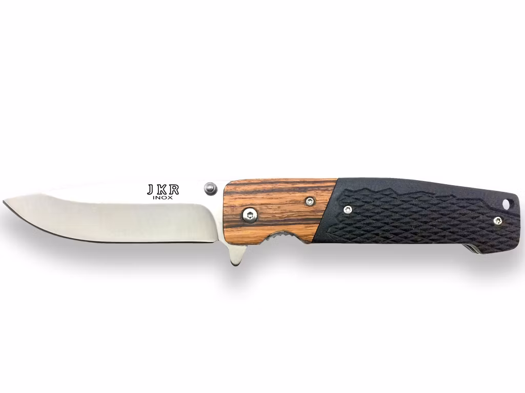 Svart EDC fällkniv med G-10 handtag mångsidig och effektiv
