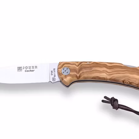 Joker EDC Fällkniv – Naturlig Stil med Olivträhandtag