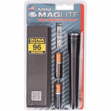 Mini Maglite Ficklampa 2xAAA i Anodiserad Aluminium