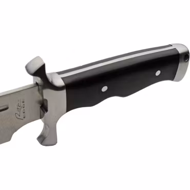 Stor vildmarkskniv 43 cm – full tang, svart pakkawood