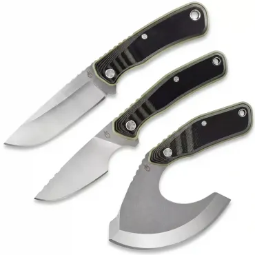 Gerber Downwind jaktset 3 knivar – Caper, Drop Point & Ulu för viltvård