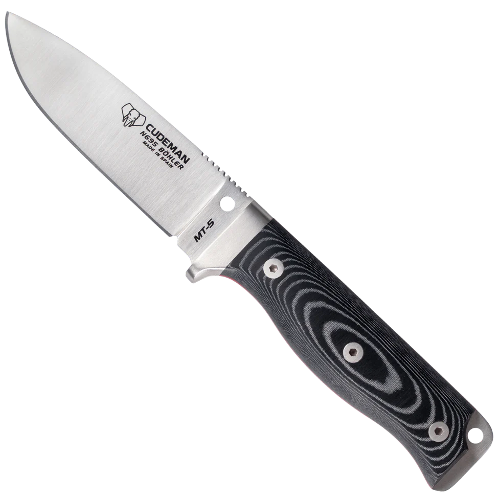 Cudeman MT-5 Black Micarta N695 | Jaktkniv Full Tang | Jaktgiganten