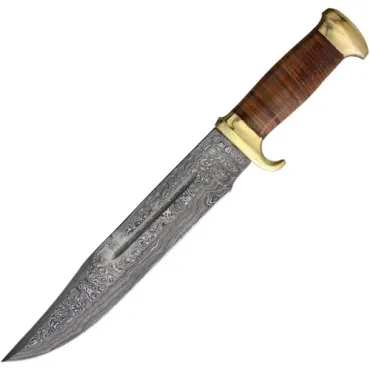 Marbles stor bowie kniv i damaskus 43 cm