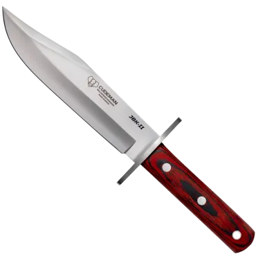 Cudeman JBK-II stor bowie kniv – 33 cm, 20 cm blad, röd Stamina