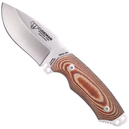 Campingkniv för bushcraft – 9 cm blad | Cudeman Mini Boina Verde