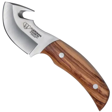 Jaktkniv med buköppnare Gut Hook – Cudeman Hakoon 7 cm blad
