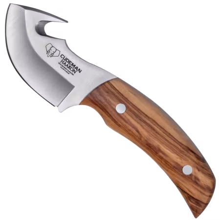 Jaktkniv med buköppnare Gut Hook – Cudeman Hakoon 7 cm blad