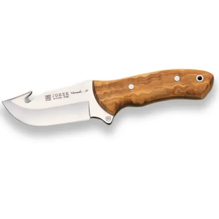 Joker Venado D Skinner 10 cm – jaktkniv med buköppnare och olivträhandtag
