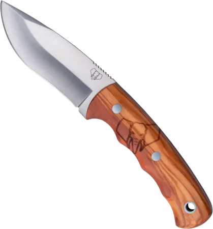 Cudeman Alazán viltkniv 9,5 cm – full tang, MoVa-stål & olivträ