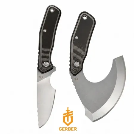 Gerber Downwind slaktset grå – Ulu 8,7 cm & Caper 8 cm för flåning