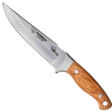 Cudeman Rhyno Hunter storviltskniv – fast blad 14,5 cm, olivträ