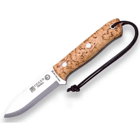 Joker Nórdico bushcraftkniv 10 cm – Sandvik 14C28N och masurbjörk