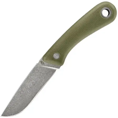 Gerber Spine jaktkniv 9,5 cm – grön, full tang & gummigrepp