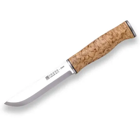 Joker Sami jakt- och friluftskniv 12,3 cm – masurbjörk och Sandvik 14C28N