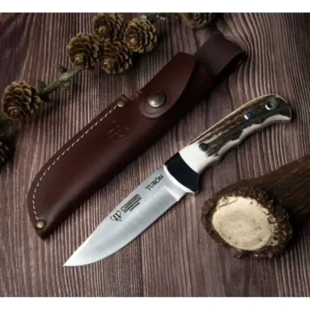 Cudeman 150-C jaktkniv 10 cm – hjorthorn, full tang & MoVa-stål