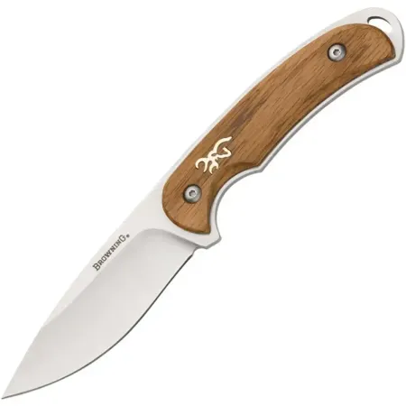 Browning Zebra jaktkniv 9 cm – zebraträ, full tang och nylonslida