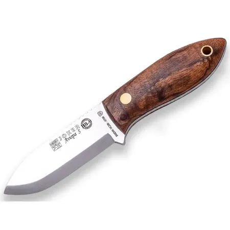 Joker Avispa S bushcraftkniv 8 cm – Scandi-slipat Sandvik 14C28N och valnöt