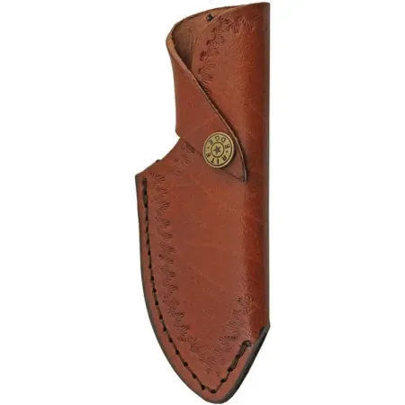 Rite Edge jaktkniv 9 cm – full tang, handtag i äkta horn och läderslida