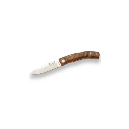 Joker Ranchera fällkniv 8 cm i valnöt – Sandvik 14C28N med röda liners