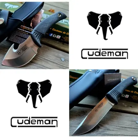 Cudeman jaktset – flåkniv Haakon 7 cm med buköppnare + jaktkniv 151-H 10 cm