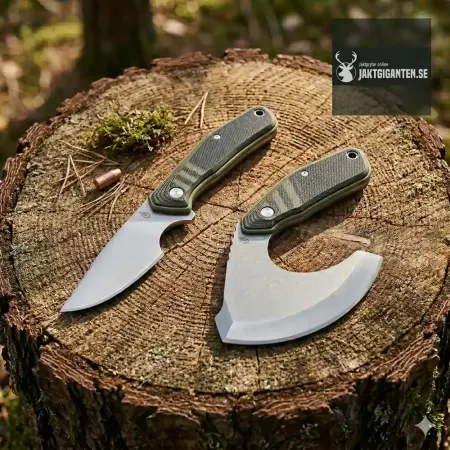 Gerber Downwind slaktset grön – Caper 8 cm & Ulu för flåning av vilt