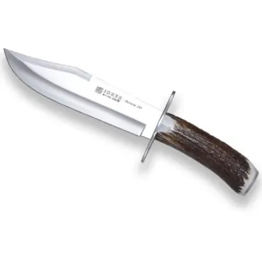 Joker Bowie 20 CC100 jaktkniv 20 cm – bowiekniv i hjorthorn, 35 cm totallängd