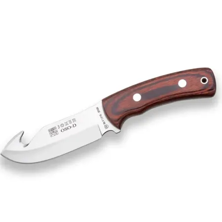 Joker Oso-D flåkniv 12 cm med buköppnare – jaktkniv i full tang med Stamina-handtag