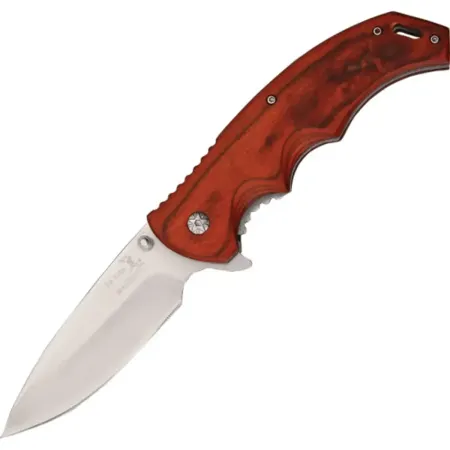 Elk Ridge jaktfällkniv 9 cm – pakkawood, 440-stål & bältesclip