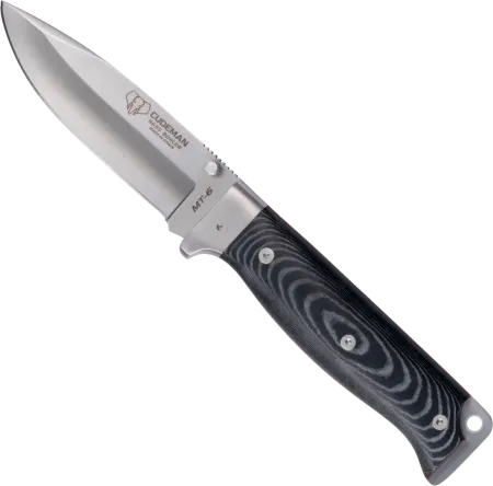 Cudeman MT-6 jaktfällkniv 11 cm – Böhler N695 & svart micarta