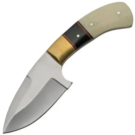 Rite Edge jaktkniv 9 cm – full tang, handtag i äkta horn och läderslida