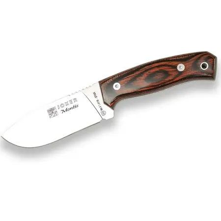 Joker Montes jaktkniv 10,5 cm – MOVA-stål och handtag i Red Wood