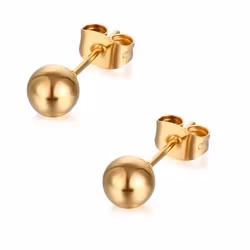 Örhängen dam kula roséguld 3 mm