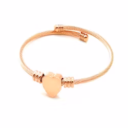 Armband i RoseGold med hjärtdetalj