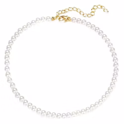 Klassisk pärlchoker med större pärlor
